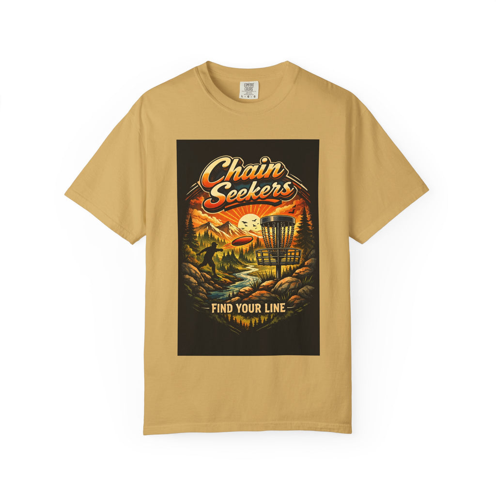 Chain Seekers Disc Golf Find Your Line T-Shirt | Vintage Outdoors Throwback