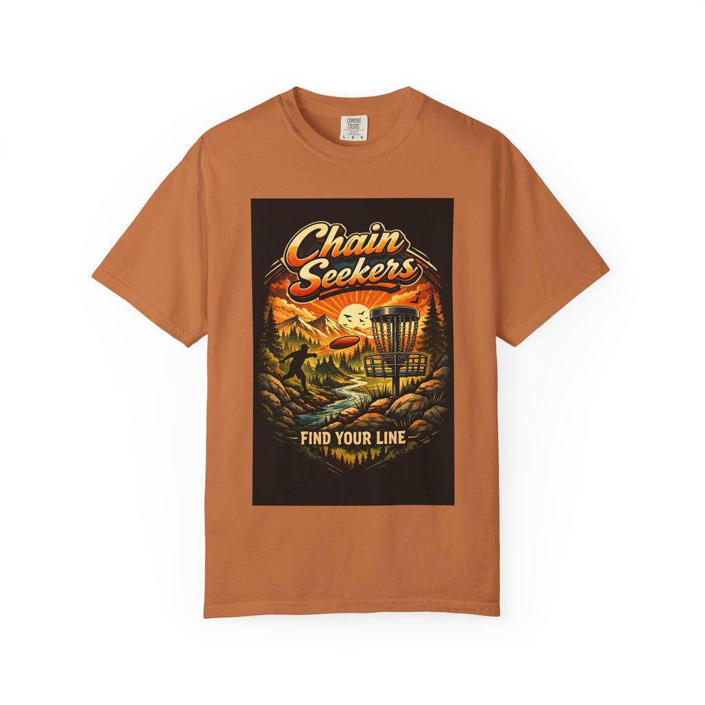 Chain Seekers Disc Golf Find Your Line T-Shirt | Vintage Outdoors Throwback