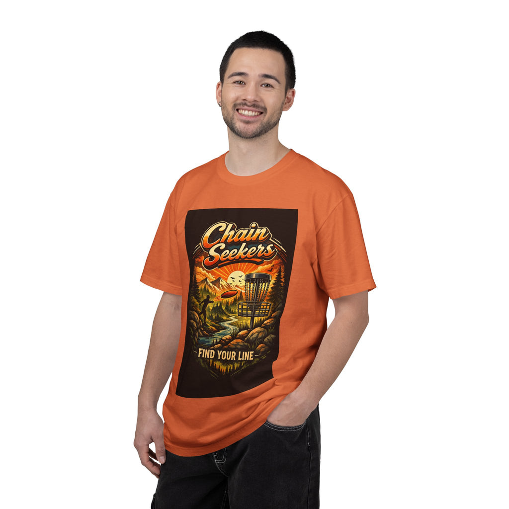 Chain Seekers Disc Golf Find Your Line T-Shirt | Vintage Outdoors Throwback