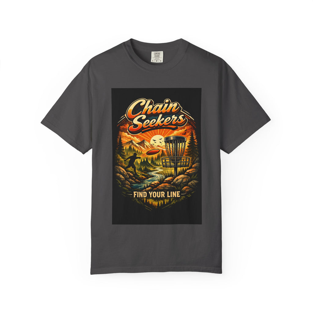 Chain Seekers Disc Golf Find Your Line T-Shirt | Vintage Outdoors Throwback